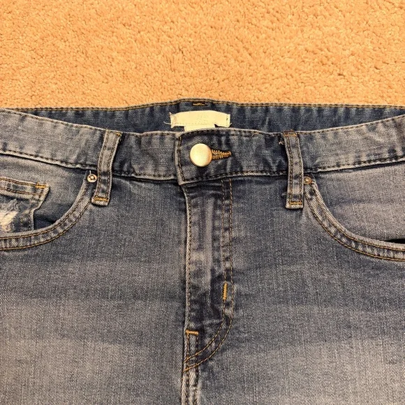 HM Distressed Denim Shorts Womens Size 6 Stretch Cotton Daisy Dukes Festival - Picture 2 of 9